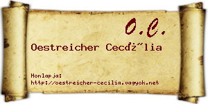 Oestreicher Cecília névjegykártya